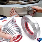 <!--F#f_0-->Car Side Door Chrome Strip Bumper Protector Trim Tape Sticker Accessory 3M 10MM<!--F/-->