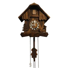 Anton Schneider Cuckoo Clock Chalet Style 1 Day West Germany  No Weights Tested