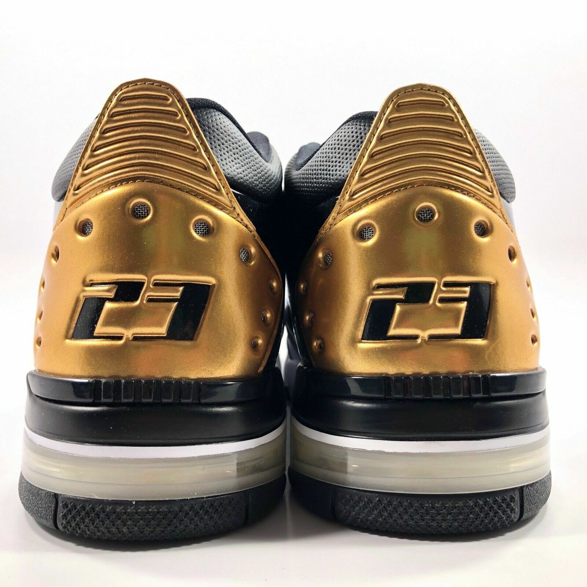 Mens Jordan Big Fund PRM Athletic Shoes in White/Metallic Gold/Black Jordan Big Fund PRM Premium White Metallic | Mercari main image 3