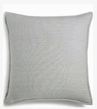 Hotel Collection Yarn Dyed Chunky  EURO  Pillow Sham Ash Grey