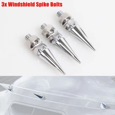 Chrome Windshield Spike Bolt Screw For Harley Electra Glide Ultra Classic FLHTCU