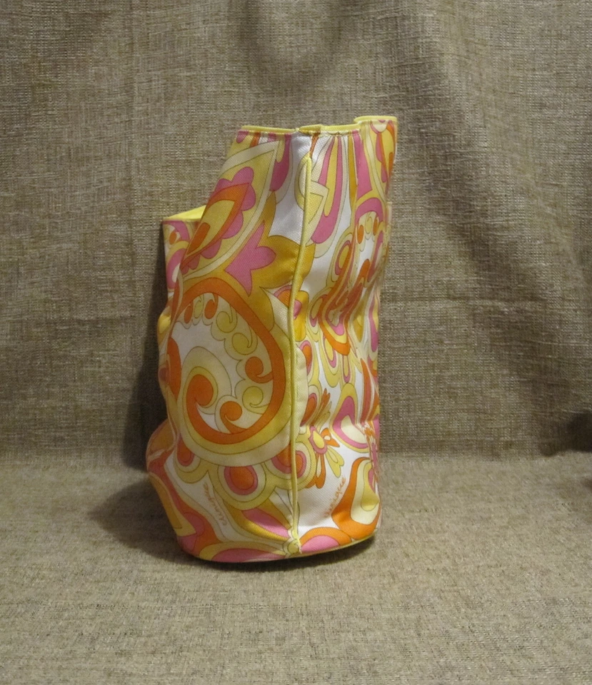 Сумка ручная сумка Clinique верхняя ручка сумка сумочка ретро цветок стиль печати большой - Изображение 2 из 4