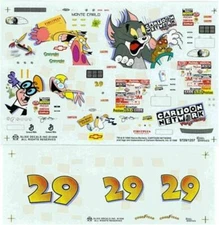 Slixx 1257 #29 Tom & Jerry 1997-Jeff Green 1/24 waterslide Nascar decal
