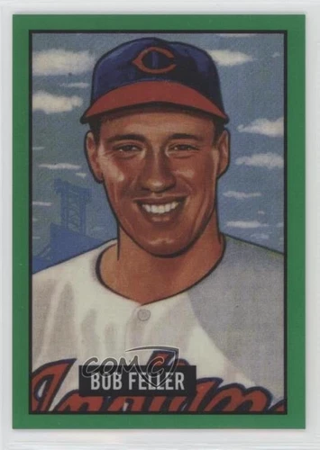 2017 Bowman Chrome 1951 Reproductions Retail Green Refractor /99 Bob Feller HOF