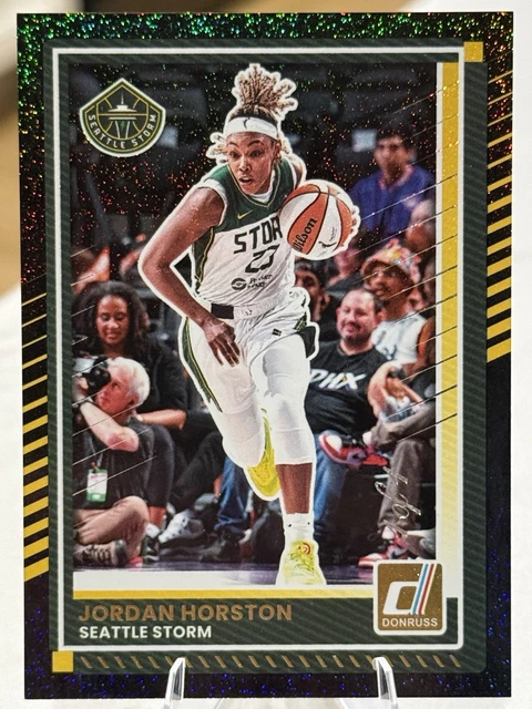 2025 Panini Donruss WNBA Jordan Horston 1/1 One Of One Black #15 Seattle Storm