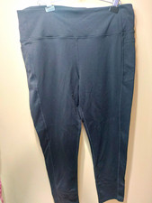 Skechers Los Angeles Women  s 2XL Black Ankle Leggings High Rise Pockets