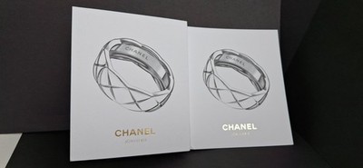 CHANEL Schmuck kleines Faltblatt COCO CRUSH 10,5 x 12,5 cm mit 4 Karten