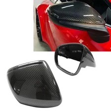 Dry Carbon Fiber Rearview Side Mirror Cover For Porsche J1 Taycan 2020-2023