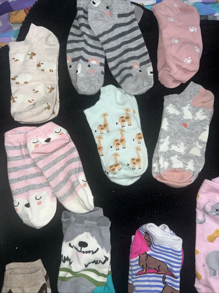 Lote de 23 calcetines temáticos animales para mujer talla 7-10 gatos, perros, conejos, llamas, ovejas Foto 2 de 4