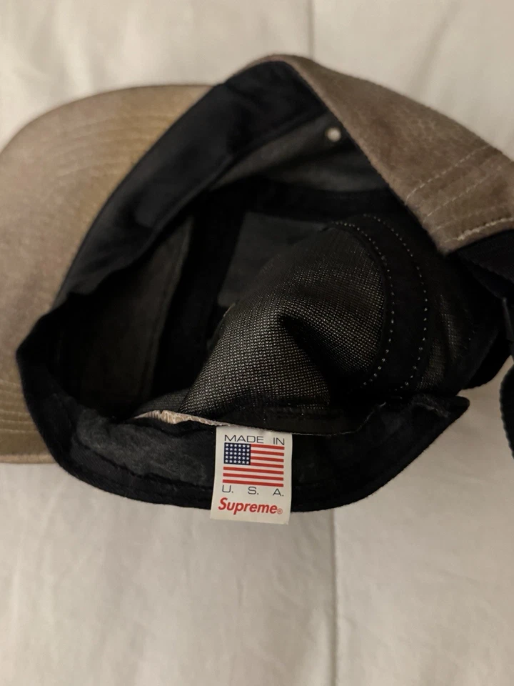 Supreme SS16 коробка логотип замшевый лагерь 5 панель крышка змеиной кожи военного SB регулируемый - Изображение 4 из 4