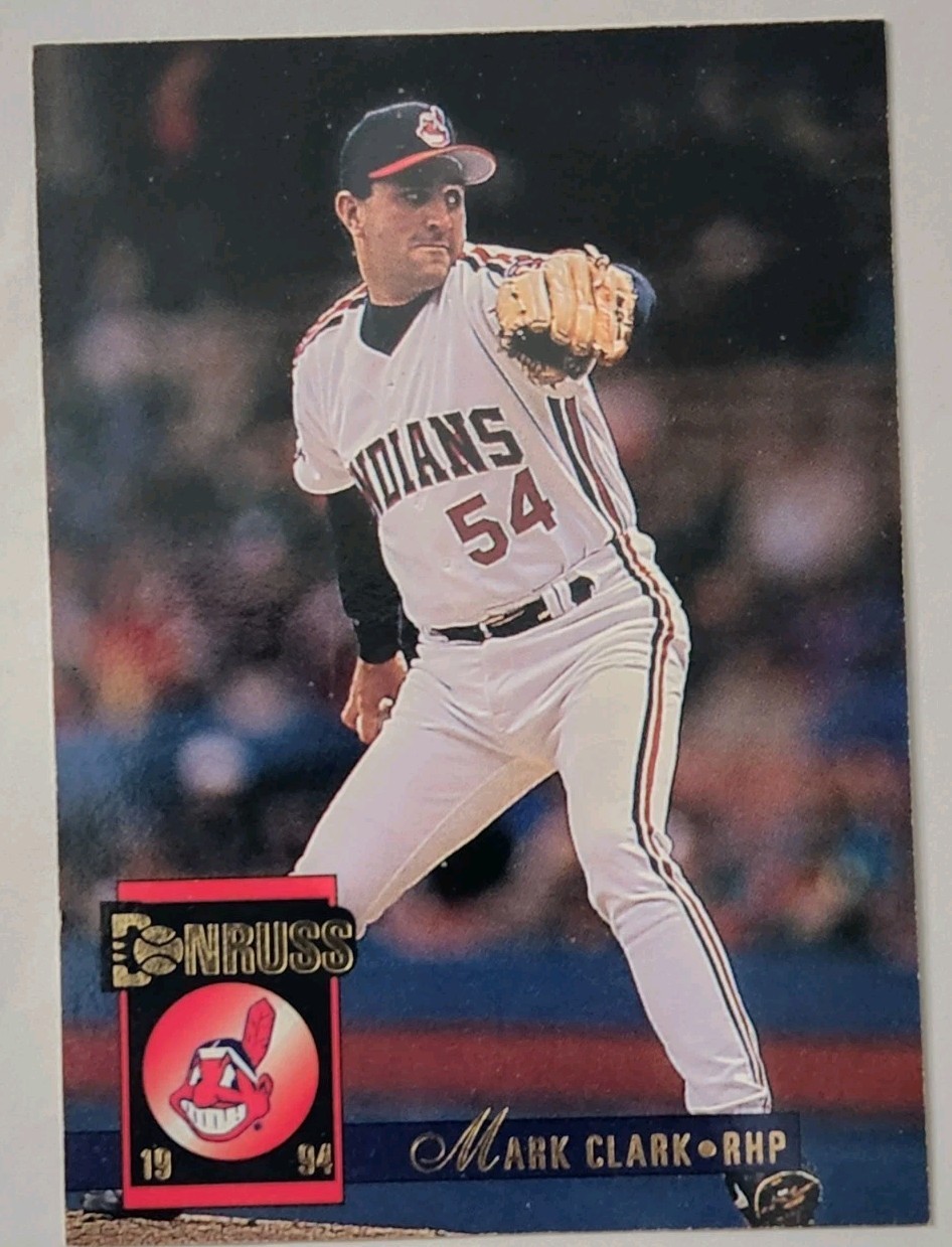 Official 1994 Donruss Brand Mark Clark Cleveland Indians #656 Trading Card 