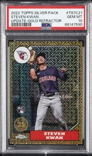 2022 TOPPS SILVER PACK 1987 CHROME PROMO #T87C21 STEVEN KWAN 39/50 PSA 10