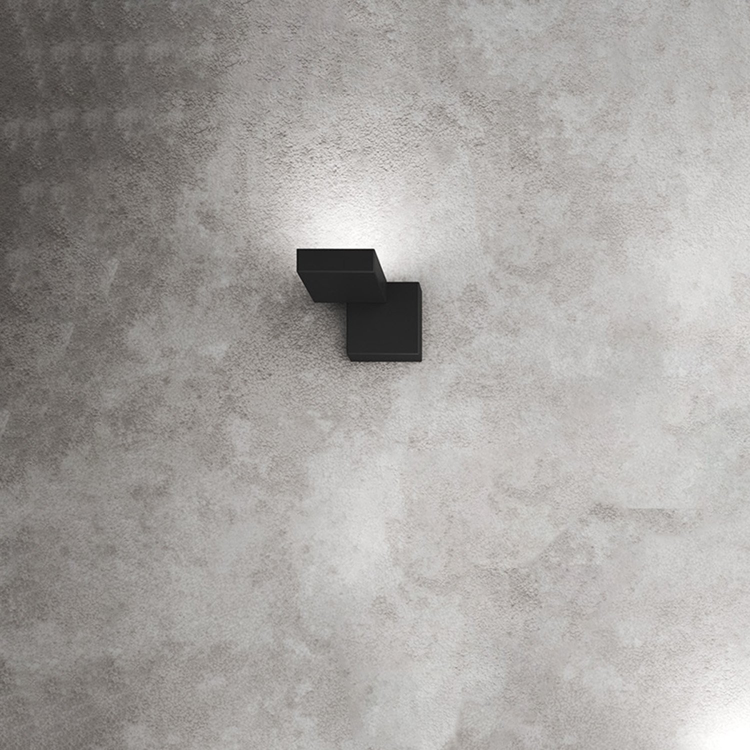 Applique Metallo Nero GX53 1 Luce - Lampada Parete Moderna Up