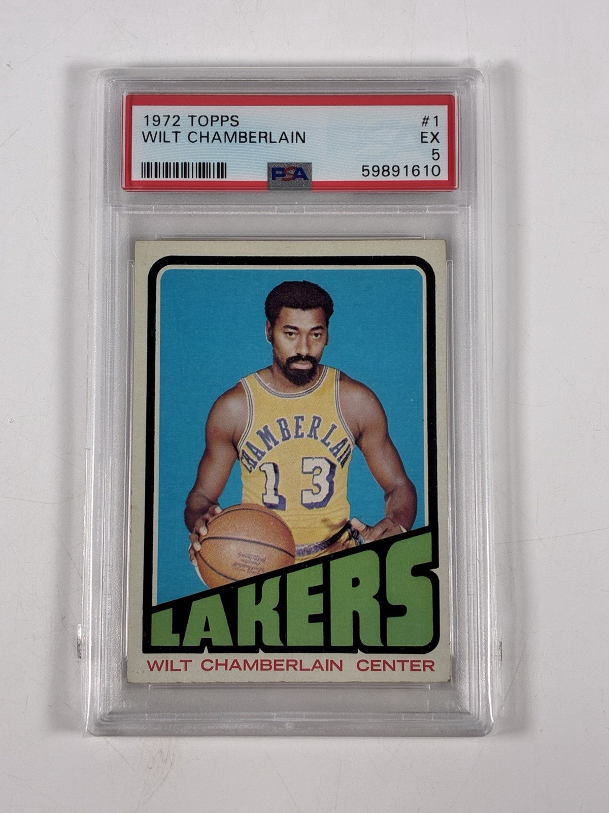 1972-73 Topps Set-Break #  1 Wilt Chamberlain PSA 5 EX NBA Vintage