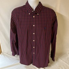 Brooks Brothers Regent Original Polo Shirt Multicolor Plaid Large All Cotton FS