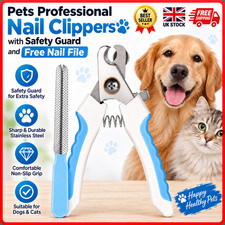 Pets Professional Nail Clippers with Safety Guard and Free Nail File