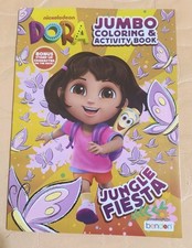 Nickelodeon DORA Jumbo Coloring and Activity Book Tear/Share Pages  Free Ship 