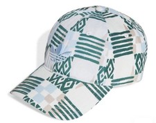 Adidas Originals Trefoil Dad Cap White Multi Colour Unisex Adjustable Strapback 