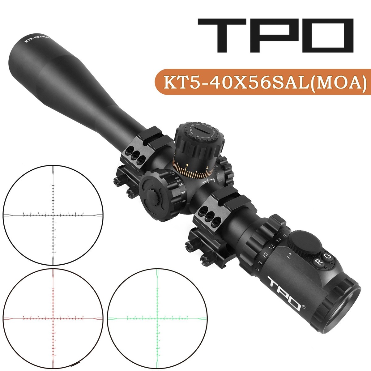 Sniper KT5-40X56mm Rifle Scope 35mm Tube Side Parallax Adjustment