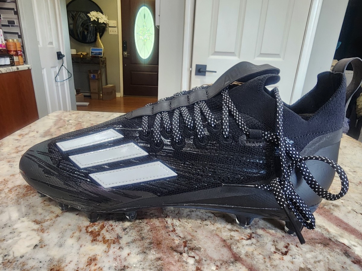 Adidas Men's Adizero Primeknit Football Cleats Black Purple Size