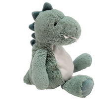 Carters Just One You Dinosaur Plush Green 10" stuffed toy lux ribbed