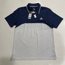 NWT ADIDAS Mens True Blue Ultimate 365 2.0 AllDay Performance Golf Polo Shirt M