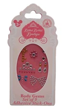 Disney Parks Bibbidi Bobbidi Boutique Stick-On Body Gems – Set of 9 Adhesive New