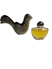 AVON 1976 SILVER DOVE ORNAMENT w/BIRD OF PARADISE COLOGNE -- BOXED