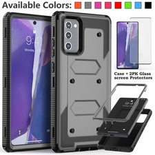 For Samsung Galaxy Note 20 10 Case Heavy Duty Rugged Shockproof Tempered Glass