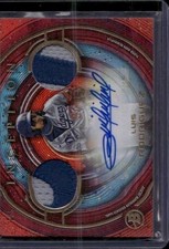 2022 Inception #IADR-LR Luis Rodriguez Bowman Inception Auto Dual Relics Red #/5