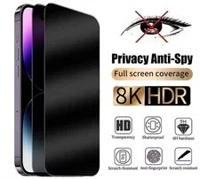 2 pack iPhone Privacy Screen – Anti‑Spy Glass for All Models – No Peeking!
