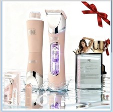 5-in-1 Electric Bikini Trimmer for Women 2 Head IPX7 Waterproof Shaver, Cordless