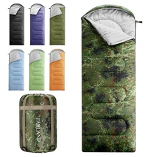 NEW FARLAND Sleeping Bag 30°F Large Camouflage 3-4 Season Camping Hiking Adult