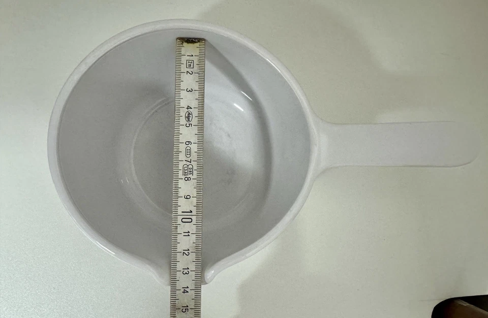 CorningWare Stieltopf, Topf mit Stiel, Kasserolle: weiß, 13 cm / Pyroflam - Bild 4 von 4