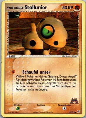 Pokémon Stollunior 59/95 EX Team Magma vs Team Aqua 2005 Deutsch