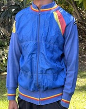 Rare Vintage 70s Giordana Sport 3 Sports Jacket Zip Up Blue