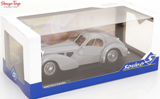 Solido Bugatti Atlantic Type 57 SC Matte Silver 1937 1:18 Diecast