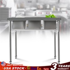 Commercial Kitchen Bar Sink 3 Compartment Stainless Steel Laundry Sink W/ Drains