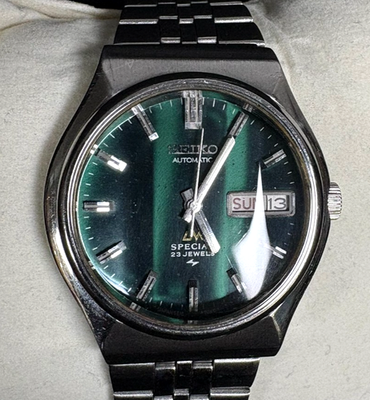 Seiko 5216-7040 Automatic Men's Watch LM Special Green Dial 23