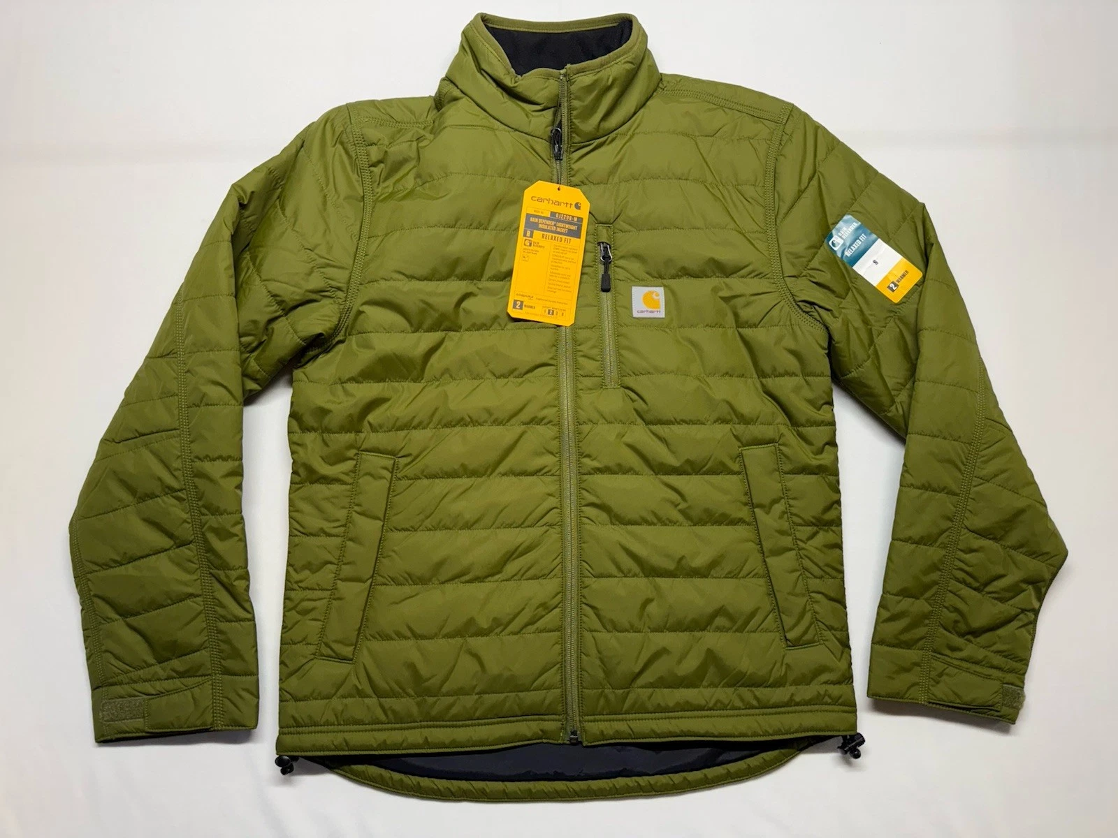 Carhartt Rain Defender Lightweight Insulated Jacket Men’s S Relaxed Fit OJ2208-M