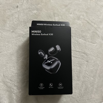 MINISO X30 V5.4 Translation Wireless Bluetooth Earbuds Black NEW Open Box