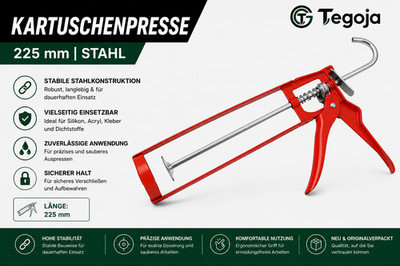 Kartuschenpresse Skelet 225 mm Silikonpresse Kartuschenpistole Auspresspistole