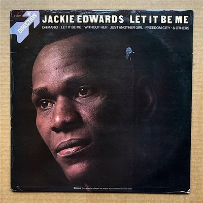 JACKIE EDWARDS LET IT BE ME LP 1970 -decent copy with some light surface marks