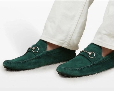 ?️GUCCI Green Suede Men display picture 3