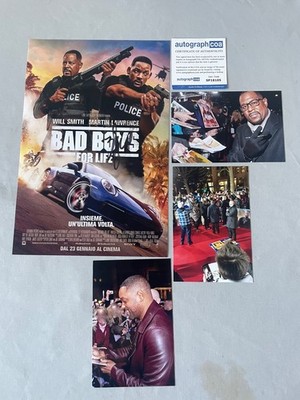 MARTIN LAWRENCE - WILL SMITH ''Bad Boys'' In-Person Signed Photo 20x25 + ACOA COA