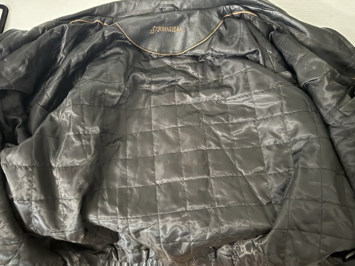 St. John's Bay Vintage Men's Leather Jacket - XL | eBay