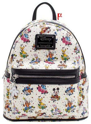 Loungefly Disney Mickey & Minnie Friends Tattoo Summer Floral Backpack Exclusive