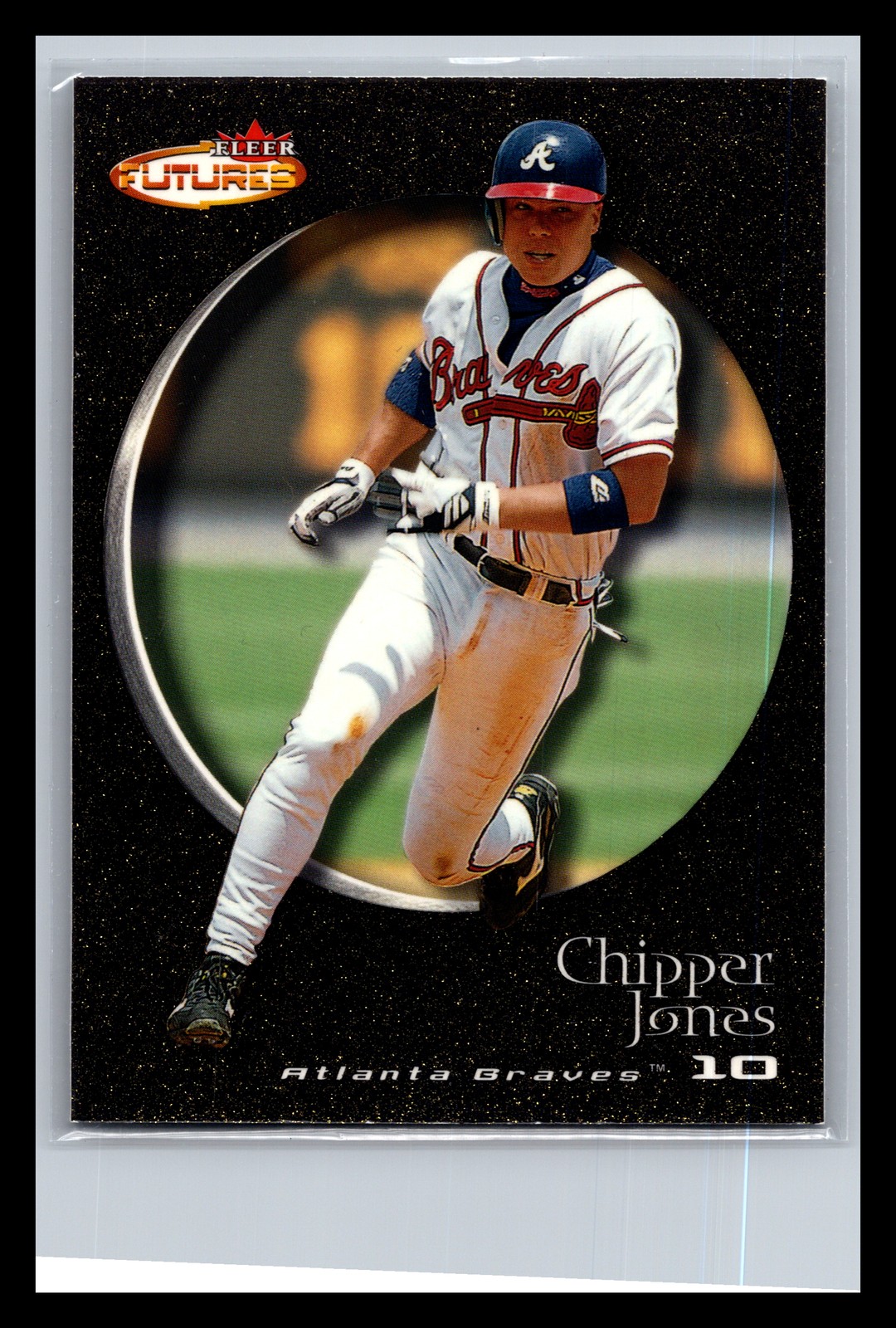 Chipper Jones Atlanta Braves #35 Fleer 2001 Fleer Futures Black Gold