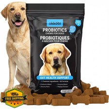 Probiotics Dog Chews 60 Count Gut Health Digestive Support Chicken