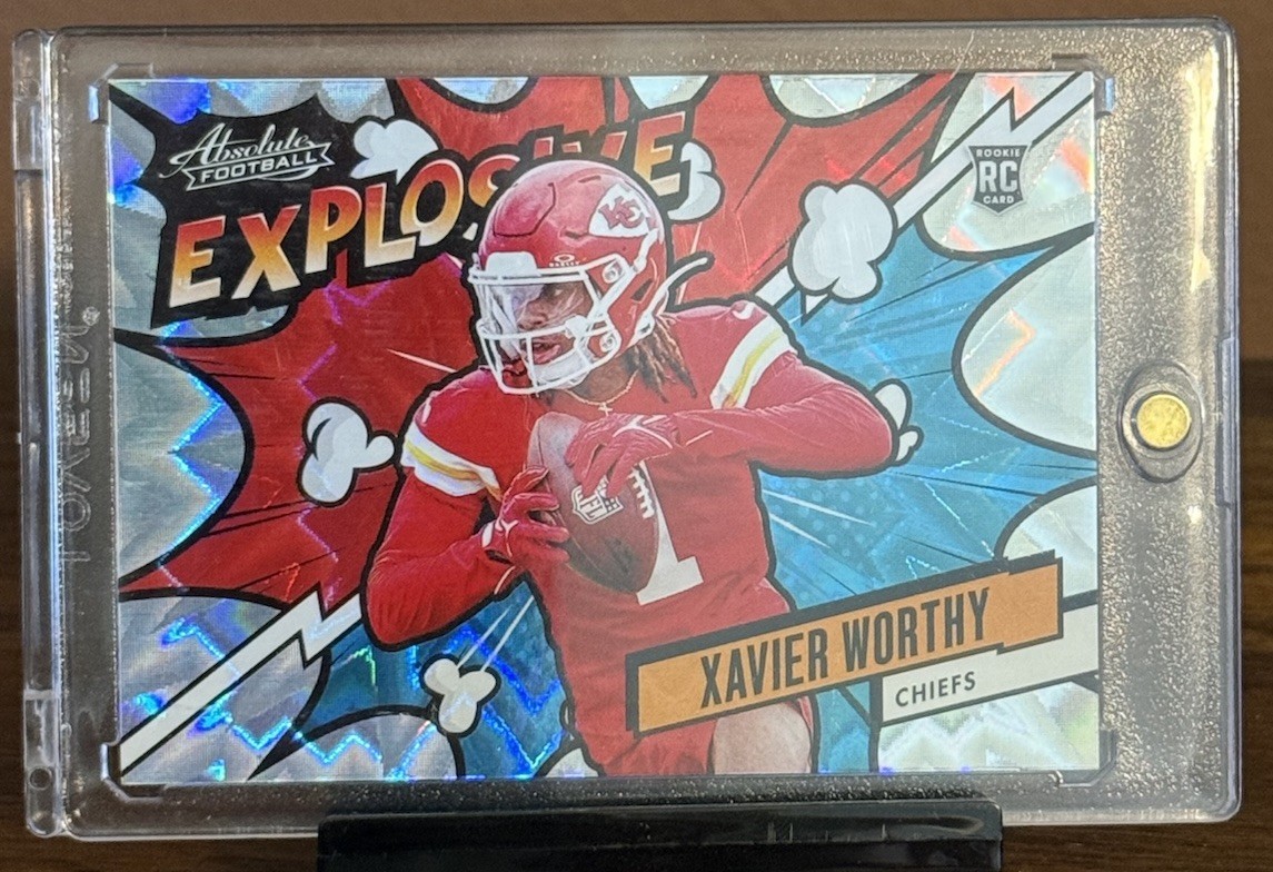 2024 Panini Absolute Xavier Worthy Explosive RC Rookie #EX-XWY Chiefs